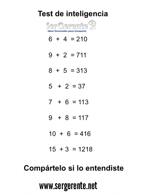 Imagenes Matematicas Para Pensar | 161 para pensar test ser gerente management y creatividad Imagenes Matematicas Para Pensar | 161 para pensar test ser gerente management y creatividad